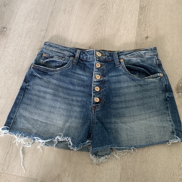 STS Blue Kate High Rise Button Fly Shorts‎ raw Ham size 32 summer festive beach - Picture 2 of 10